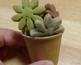 クッキーで多肉植物寄せ植え風作り方4写真