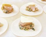 エビとナッツとチーズの焼餃子作り方4写真