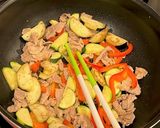 夏野菜の焼きうどん作り方3写真