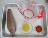 紅芋はちみつシークヮーサー煮作り方1写真