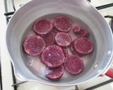 紅芋はちみつシークヮーサー煮作り方3写真