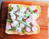 ウインナーとアスパラのカレートースト作り方6写真