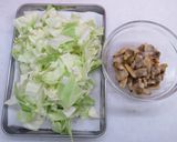 キャベツとあさりのボンゴレ風豆腐干作り方2写真
