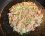 節約レシピ　お腹も大満足　洋風お好み焼き作り方5写真