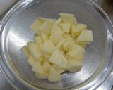 りんごのヨーグルトケーキ【学校給食】作り方1写真