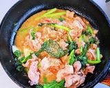 豚肉とほうれん草のニンニク醤油炒め作り方6写真