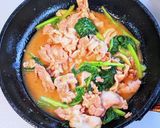 豚肉とほうれん草のニンニク醤油炒め作り方7写真