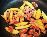 じゃがいもと豚肉の甘辛炒め作り方3写真