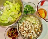 黒胡麻と豆のチャーハン作り方1写真