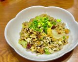 黒胡麻と豆のチャーハン作り方8写真