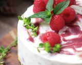 ラズベリーリボンのレアチーズケーキ作り方30写真