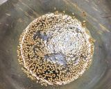 安く美味しく鶏皮ユッケ丼とついでスープ作り方2写真