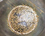 安く美味しく鶏皮ユッケ丼とついでスープ作り方2写真