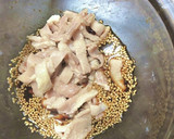 安く美味しく鶏皮ユッケ丼とついでスープ作り方5写真
