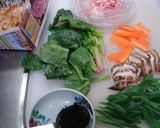 栄養満点♡朝ごはん＝具だくさん雑炊作り方1写真