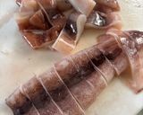 塩昆布で！イカと春大根の柔らか煮物作り方3写真