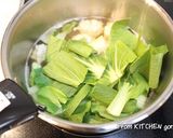 青梗菜と肉団子の中華スープ作り方4写真