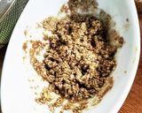 厨房ばあばぁ!オクラしめじの胡麻和え。作り方3写真