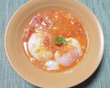 トマトソースで鶏肉煮，卵煮♪タンパク摂取作り方13写真