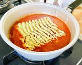 【衝撃玉子】辛ラーメン作り方3写真