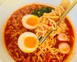 【衝撃玉子】辛ラーメン作り方5写真