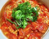 市販のミートソースが大変身♪トマたま辛麺作り方6写真