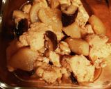 鶏むね肉と大根椎茸照り煮★作り方5写真