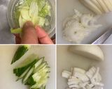 胡瓜と　セロリと　パクチーサラダ作り方2写真