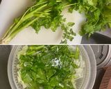 胡瓜と　セロリと　パクチーサラダ作り方3写真
