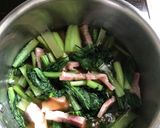 ☆簡単☆小松菜とベーコンの煮びたし作り方6写真