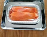 <健康レシピ>鮭のムニエルオレンジソース作り方1写真