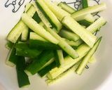 お酢とゆかりのさっぱりサラダ作り方1写真