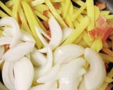 ベーコンとシャキイモ塩炒め作り方3写真