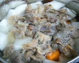 牛すじ肉と根菜の味噌煮込みおでん作り方5写真