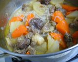 牛すじ肉と根菜の味噌煮込みおでん作り方8写真