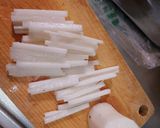 みょうがと大葉の長芋サラダ作り方1写真