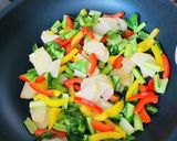 焦がしバター醤油で食べるカラフル温野菜作り方5写真