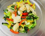 焦がしバター醤油で食べるカラフル温野菜作り方6写真