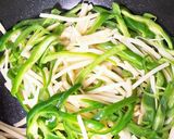 ズボラ、豚こまで青椒肉絲作り方5写真