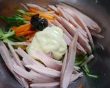 切って和えるだけ！ＸＯ醤シーフードサラダ作り方3写真