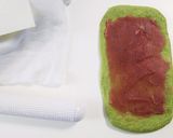 米粉配合・あんこ入り抹茶三つ編みパン作り方12写真