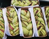 米粉配合・あんこ入り抹茶三つ編みパン作り方25写真