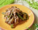 しらたき入り　なすピーマン豚甘酢炒め作り方5写真