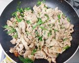 豚こま切れ肉の大葉梅肉めんつゆ炒め作り方6写真