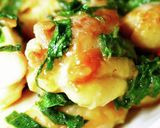 豚こま切れ肉の大葉梅肉めんつゆ炒め作り方9写真