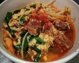 カルビうどん＆クッパ❨(@≧↺≦@)❩ノ作り方4写真