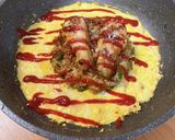 ワンパンで包まない？ふわとろオムライス作り方9写真