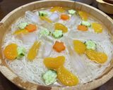 寿司桶活用♪ひんやり素麺作り方1写真