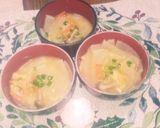 松山あげと大根と人参の味噌汁(^q^)☺作り方17写真