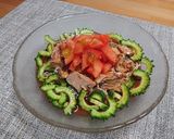 七夕にも⭐鯖とゴーヤのトマトそうめん作り方4写真